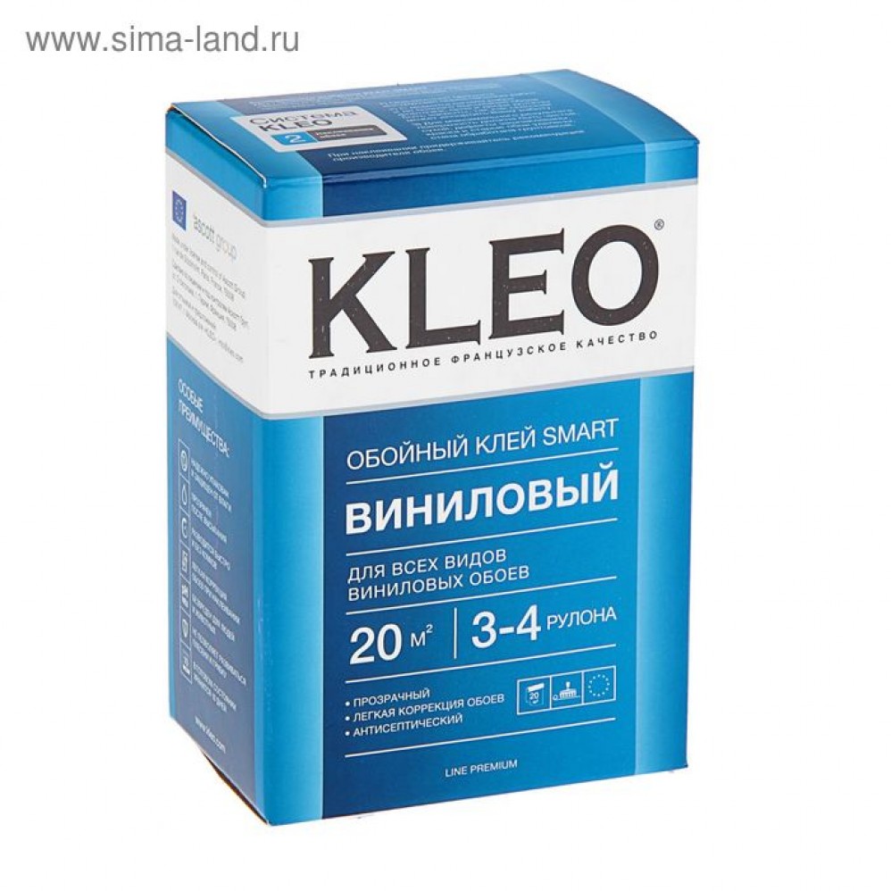 Клей для виниловых обоев, сыпучий KLEO SMART 3-4/20